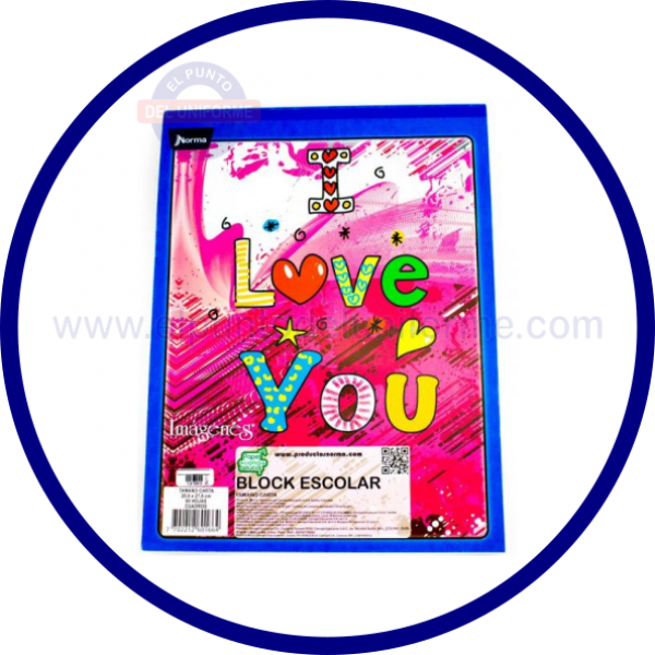 BLOCK CARTA SIN RAYAS IMÁGENES