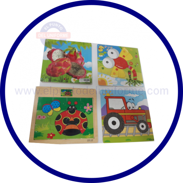 ROMPECABEZAS MADERA  PEQUEÑO  MOTIVOS VARIADOS